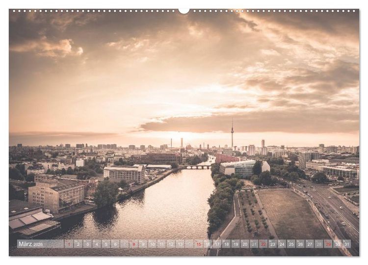 Produktbild: Berlin Citylights (hochwertiger Premium Wandkalender 2026 DIN A2 quer), Kunstdruck in Hochglanz