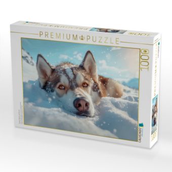 Produktbild: CALVENDO Puzzle Huskys St&auml;rke und Anmut | 1000 Teile Lege-Gr&ouml;&szlig;e 64x48cm Foto-Puzzle f&uuml;r gl&uuml;ckliche Stunden