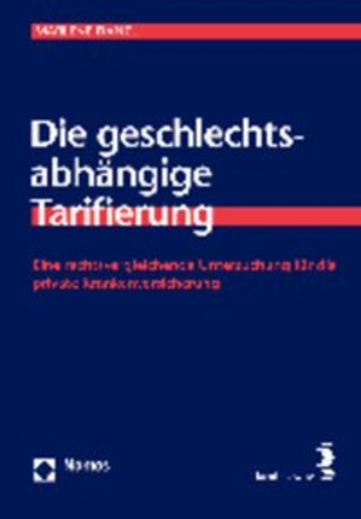 Bild vom Artikel Die geschlechtsabhängige Tarifierung vom Autor Marlene Danzl