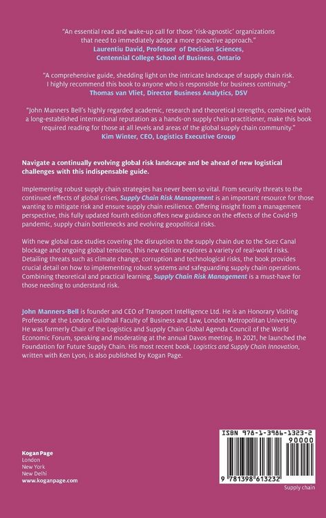 Produktbild: Supply Chain Risk Management