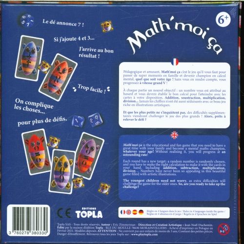 Produktbild: Math'moi &ccedil;a ! : jeu de calcul amusant ! : 6+