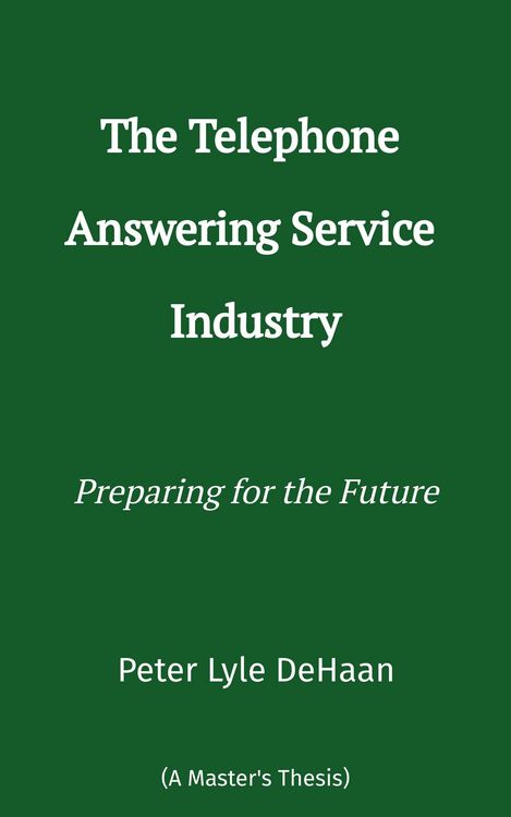 Produktbild: The Telephone Answering Service Industry