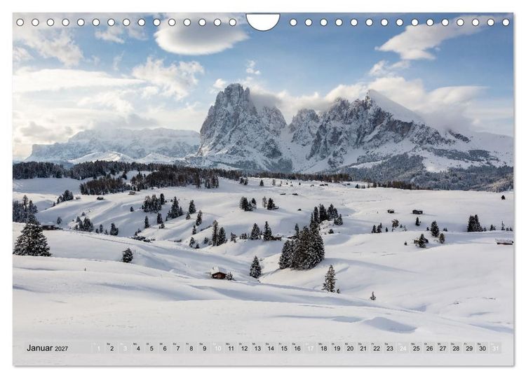 Produktbild: Faszination Dolomiten (Wandkalender 2027 DIN A4 quer), CALVENDO Monatskalender