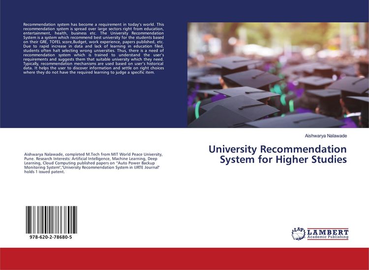 Produktbild: University Recommendation System for Higher Studies