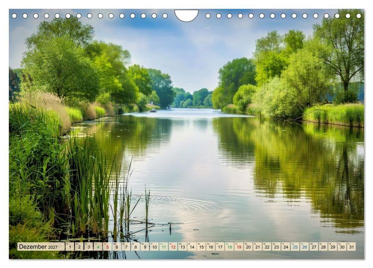 Produktbild: Mecklenburger - Seen (Wandkalender 2027 DIN A4 quer), CALVENDO Monatskalender