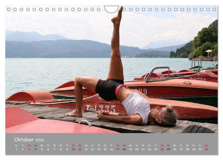 Produktbild: Yoga &ndash; Harmonie am Walchensee (Wandkalender 2026 DIN A4 quer), CALVENDO Monatskalender