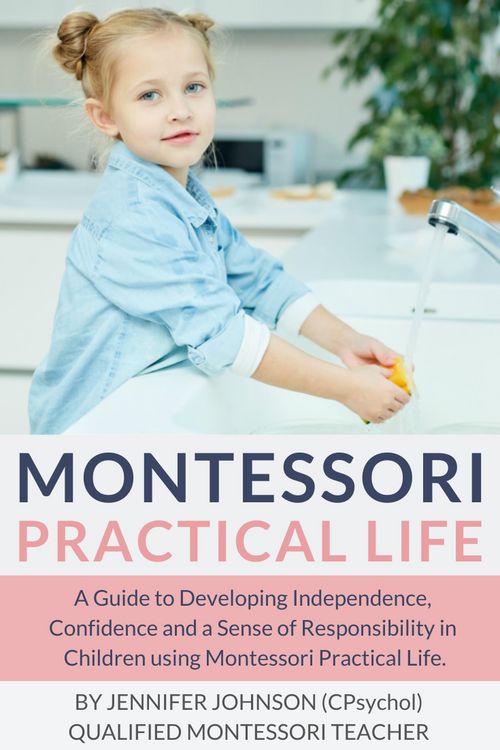 Produktbild: Montessori Practical Life: A Guide to Developing Independence, Confidence and a Sense of Responsibility in Children Using Montessori Practical Life.