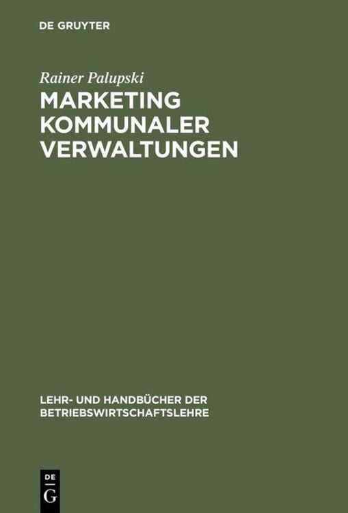 Produktbild: Marketing kommunaler Verwaltungen