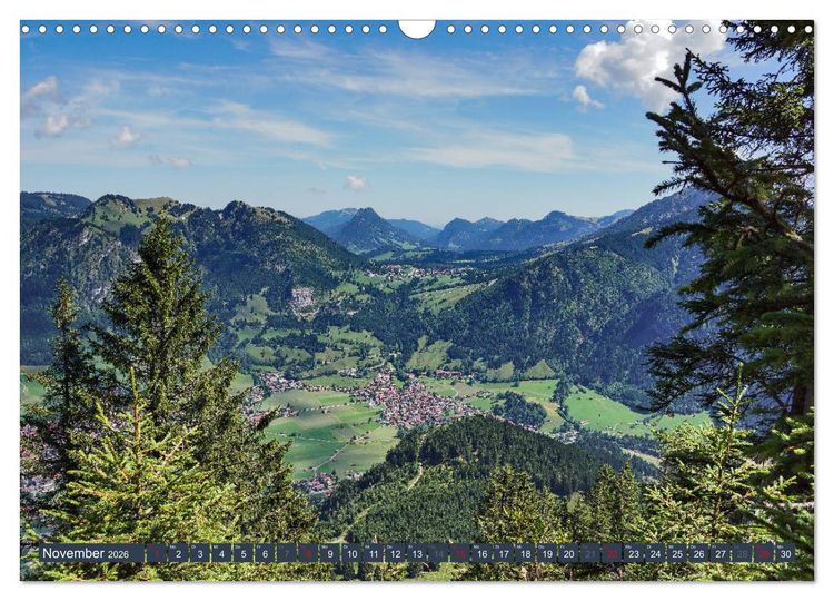 Produktbild: Allg&auml;uer Bergidyll (Wandkalender 2026 DIN A3 quer), CALVENDO Monatskalender