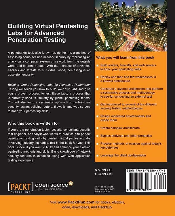 Produktbild: Building Virtual Pentesting Labs for Advanced Penetration Testing