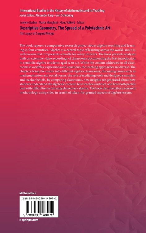 Produktbild: Descriptive Geometry, The Spread of a Polytechnic Art