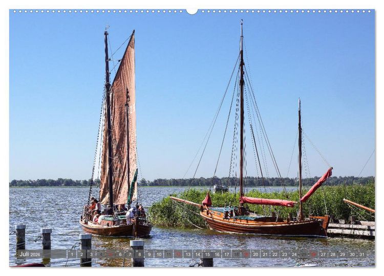 Produktbild: Fischland Dar&szlig; Zingst - wie gemalt (Wandkalender 2026 DIN A2 quer), CALVENDO Monatskalender
