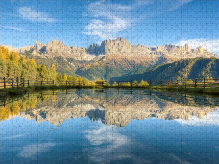 Produktbild: CALVENDO Puzzle Rosengarten in S&uuml;dtirol 1000 Teile Lege-Gr&ouml;&szlig;e 64 x 48 cm Foto-Puzzle Bild von Michael Valjak