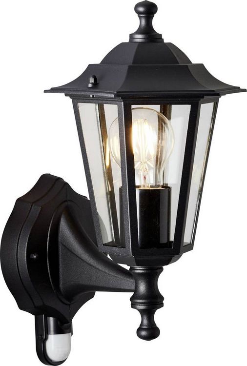 Produktbild: Brilliant Carleen 91019A06 Au&szlig;enwandleuchte mit Bewegungsmelder E27 Schwarz