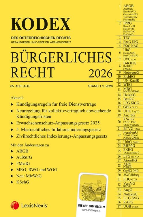 Produktbild: KODEX B&uuml;rgerliches Recht 2026