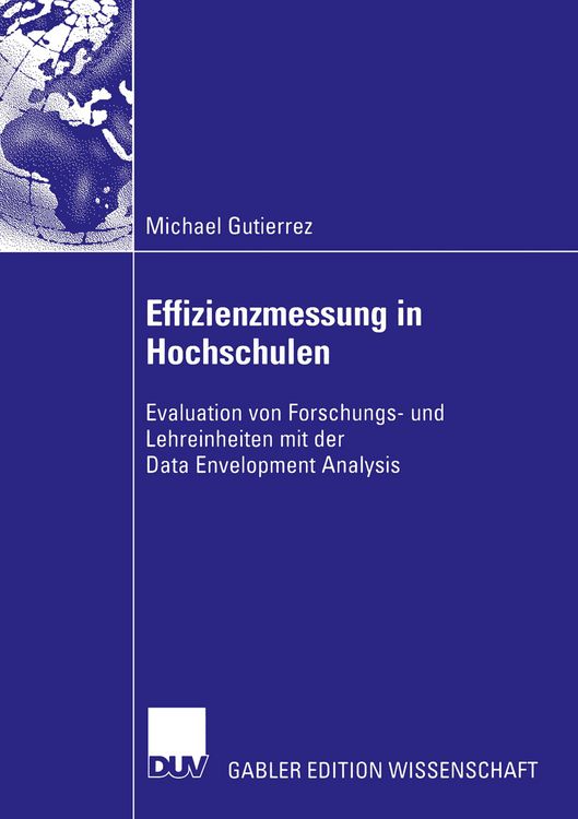 Produktbild: Effizienzmessung in Hochschulen