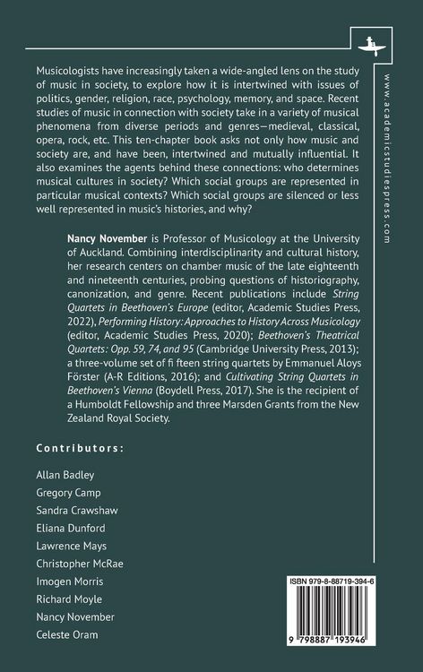Produktbild: Music, Society, Agency