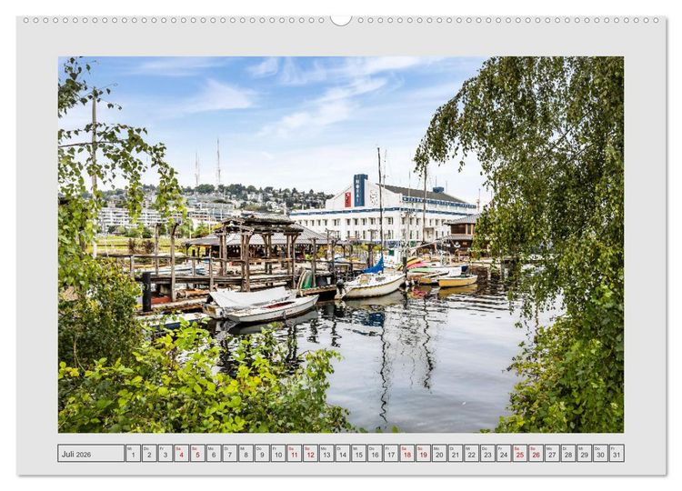 Produktbild: SEATTLE Unvergessliche Tour durch die Stadt und das Umland (hochwertiger Premium Wandkalender 2026 DIN A2 quer), Kunstdruck in Hochglanz