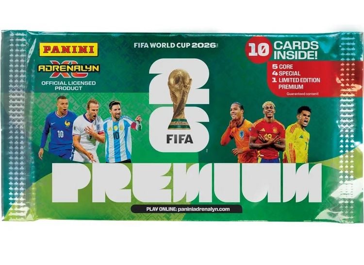 Produktbild: Fifa WM 2026 Adrenalyn XL Trading Cards PREMIUM FLOW PACK Panini