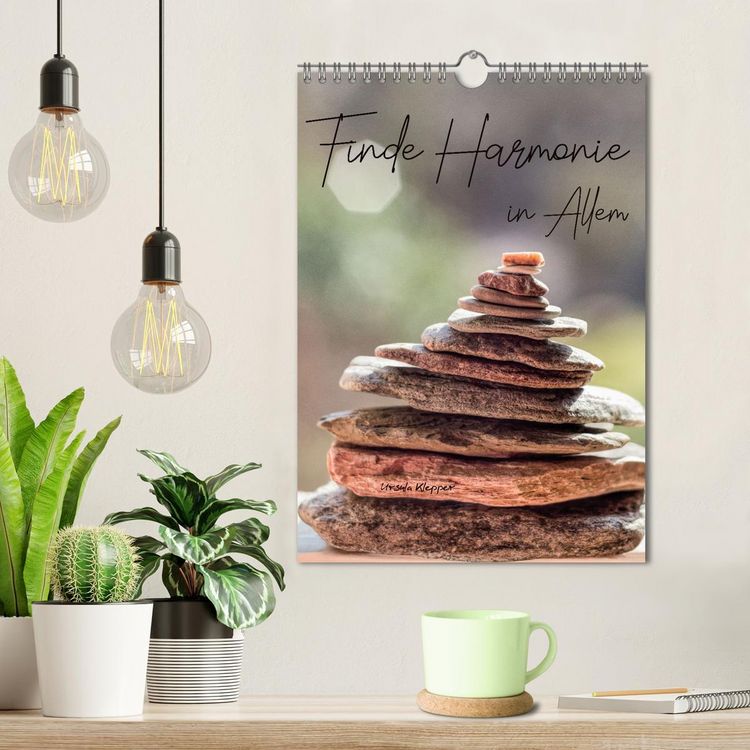 Produktbild: Finde Harmonie in Allem (Wandkalender 2026 DIN A4 hoch), CALVENDO Monatskalender