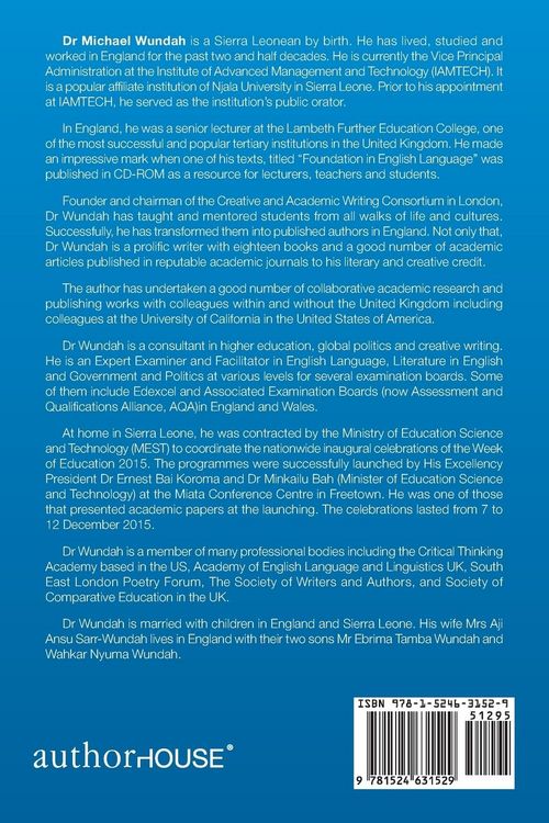 Produktbild: The New Model of Tertiary Educational Institution in Postwar Sierra Leone