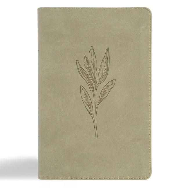 Produktbild: CSB Large Print Personal Size Reference Bible, Digital Study Edition, Sage Suedesoft Leathertouch, Indexed