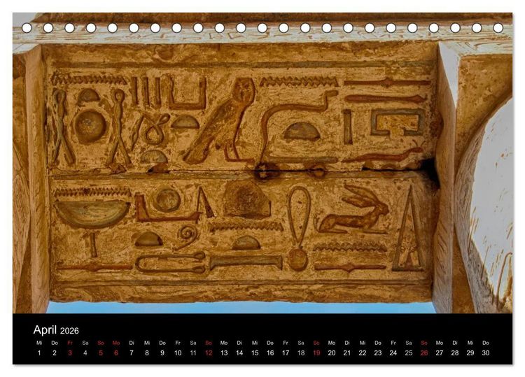 Produktbild: Luxor in Bildern - Auf den Spuren des antiken &Auml;gypten in Theben Ost und Theben West (Tischkalender 2026 DIN A5 quer), CALVENDO Monatskalender