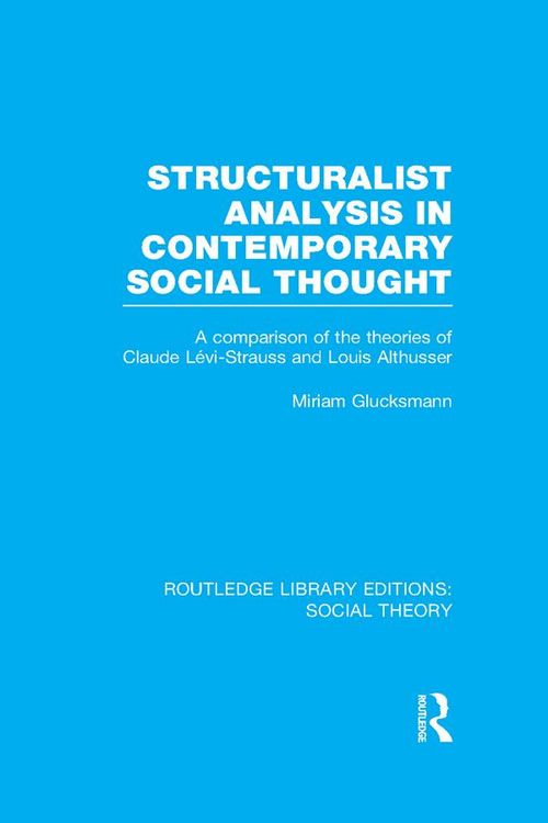Produktbild: Structuralist Analysis in Contemporary Social Thought