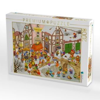 Produktbild: CALVENDO Puzzle Mein Dorf im Winter | 2000 Teile Lege-Gr&ouml;&szlig;e 90x67cm Foto-Puzzle f&uuml;r gl&uuml;ckliche Stunden