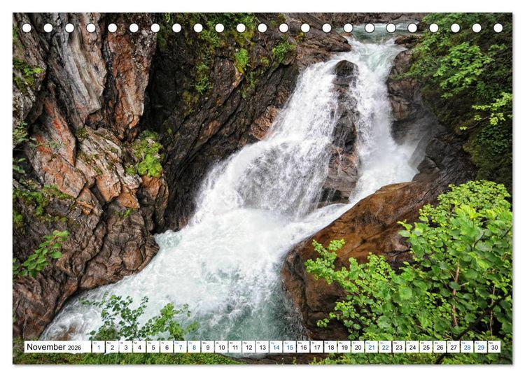 Produktbild: Krimmler Wasserf&auml;lle - Naturlandschaft Krimmler Achental (Tischkalender 2026 DIN A5 quer), CALVENDO Monatskalender