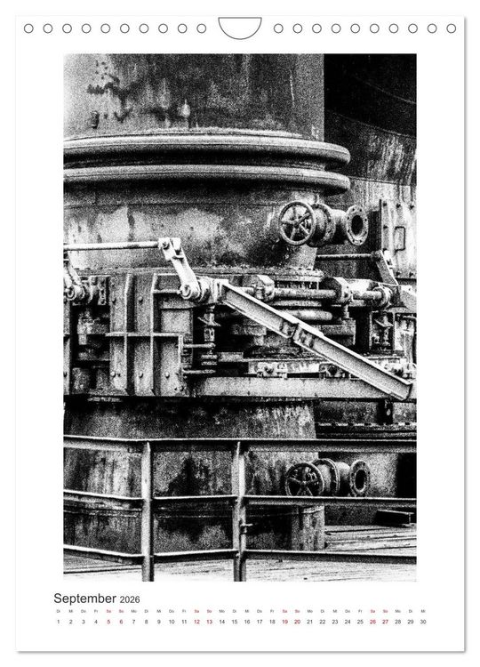 Produktbild: Stille Orte - Industriekultur (Wandkalender 2026 DIN A4 hoch), CALVENDO Monatskalender