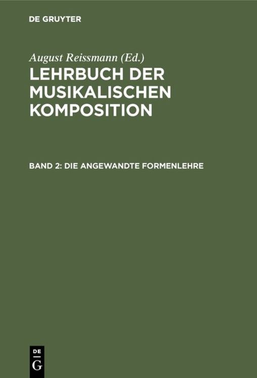 Produktbild: Die angewandte Formenlehre