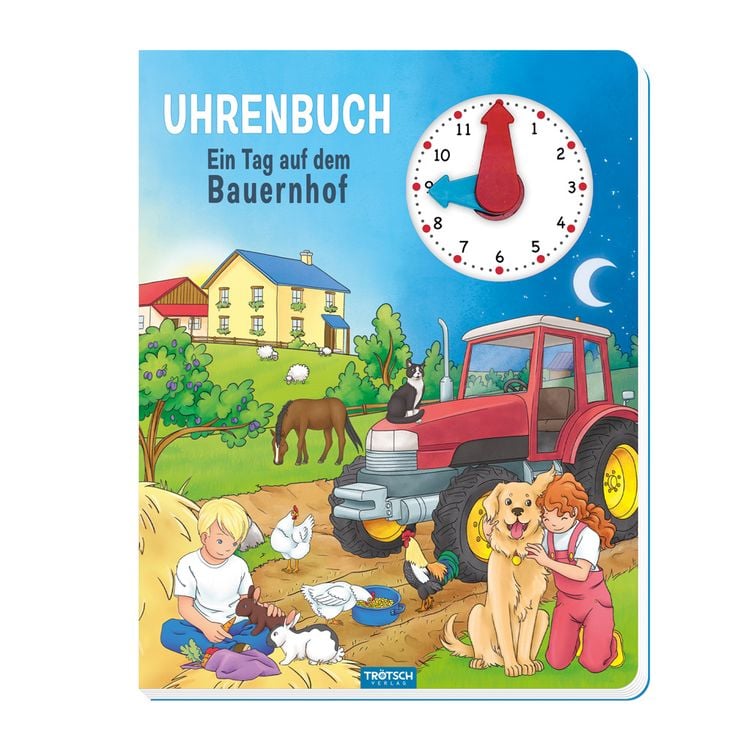 Produktbild: Tr&ouml;tsch Uhrenbuch Ein Tag auf dem Bauernhof