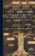 Produktbild: Supplement to the "History and Genealogical Record of One Branch of the Stilwell Family"