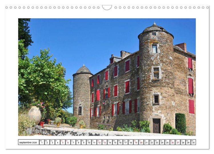 Produktbild: Ch&acirc;teaux OCCITANIE (Calendrier mural 2026 DIN A3 vertical), CALVENDO calendrier mensuel
