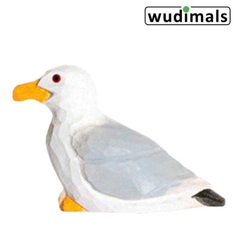 Produktbild: Wudimals A041004 - M&ouml;we, Seagull, handgeschnitzt aus Holz