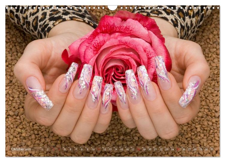 Produktbild: Verg&auml;ngliche Kunst - Nailart Episode 2 (Wandkalender 2026 DIN A3 quer), CALVENDO Monatskalender