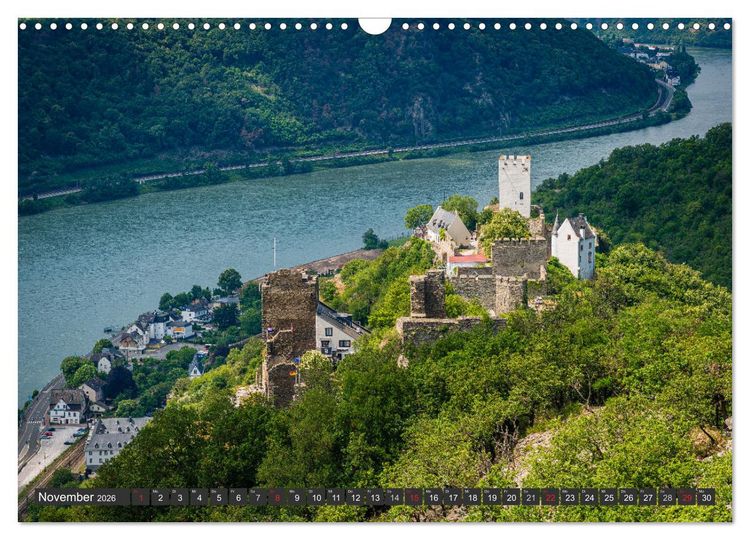 Produktbild: Burgen und Festungen am Mittelrhein (Wandkalender 2026 DIN A3 quer), CALVENDO Monatskalender