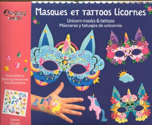 Produktbild: Masques et tattoos licornes