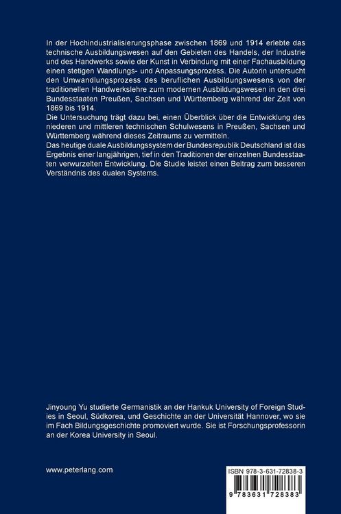 Produktbild: Die Entwicklung berufsbildender Schulen in Preu&szlig;en, Sachsen und W&uuml;rttemberg zwischen 1869 und 1914