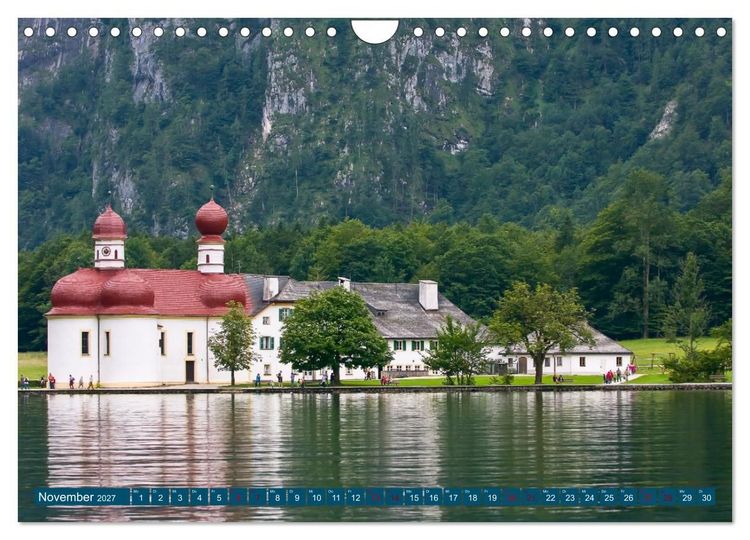 Produktbild: Bayern - Sehensw&uuml;rdigkeiten vom Allg&auml;u bis zum K&ouml;nigssee (Wandkalender 2027 DIN A4 quer), CALVENDO Monatskalender