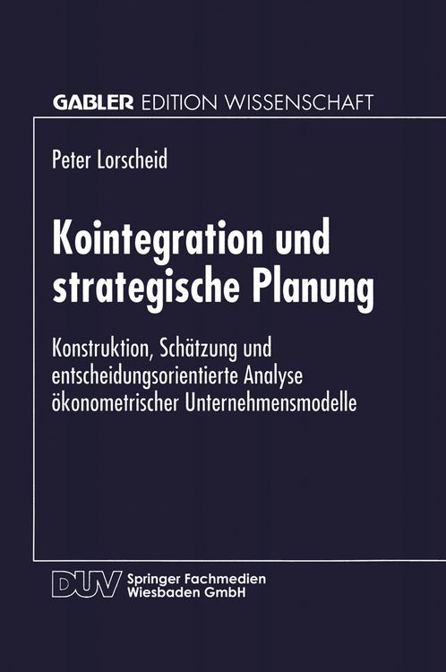 Produktbild: Kointegration und strategische Planung