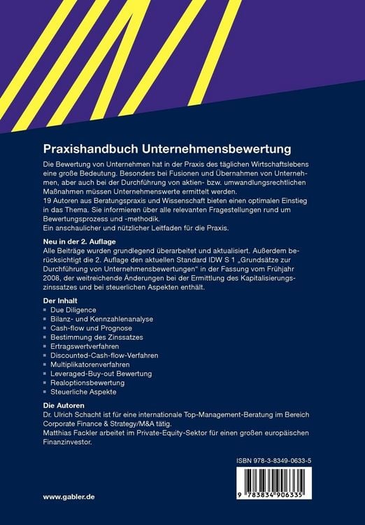 Produktbild: Praxishandbuch Unternehmensbewertung