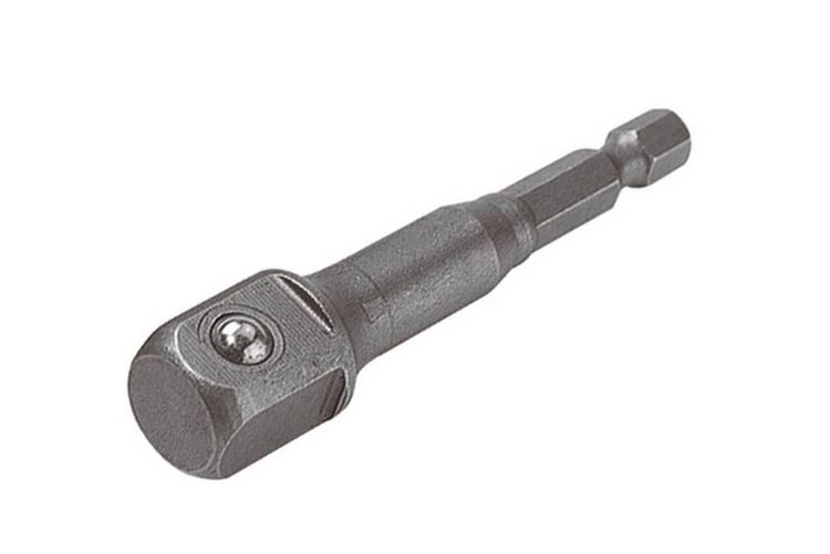 Produktbild: Wolfcraft 2415000 Stecknuss-Adapter 3/8 Zoll Antrieb 1/4\" (6.3 mm) 65mm 1St.