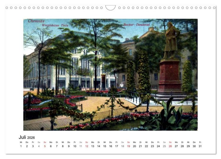 Produktbild: Gr&uuml;&szlig;e aus Chemnitz (Wandkalender 2026 DIN A3 quer), CALVENDO Monatskalender
