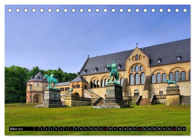 Produktbild: Goslar - Hanse- und Kaiserstadt im Harz (Tischkalender 2026 DIN A5 quer), CALVENDO Monatskalender