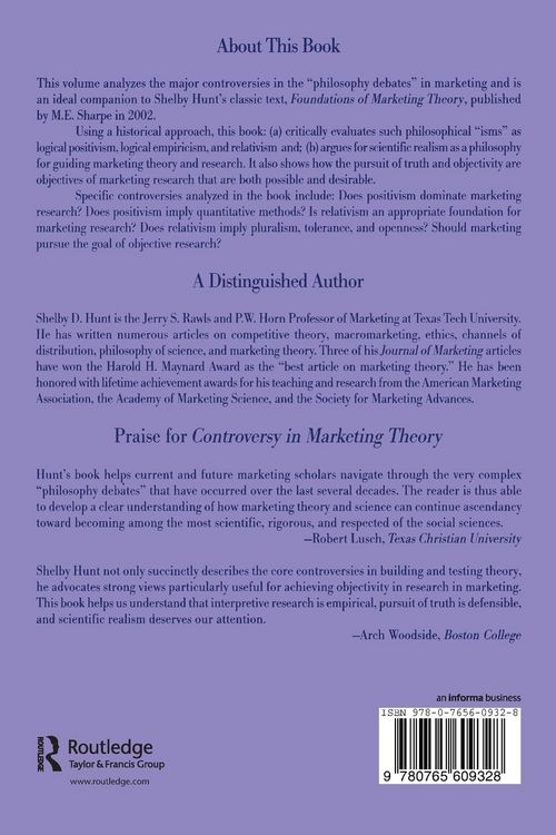 Produktbild: Controversy in Marketing Theory