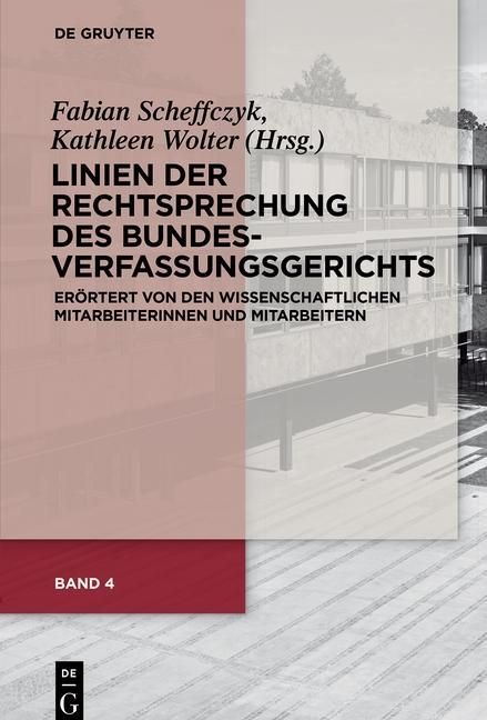 Produktbild: Linien der Rechtsprechung des Bundesverfassungs&shy;gerichts