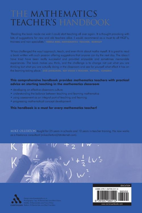 Produktbild: The Mathematics Teacher's Handbook