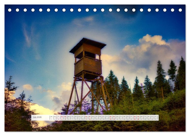 Produktbild: Die Sch&ouml;nheit des Th&uuml;ringer Waldes (Tischkalender 2026 DIN A5 quer), CALVENDO Monatskalender